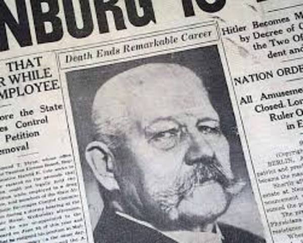 Hindenburg dies