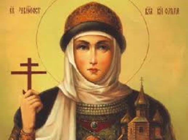 Princess Olga governed Kiev until her son was old enough to rule. She was a member of Kievan nobility