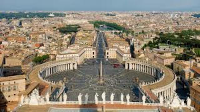 Beginning of St. Peter's Square