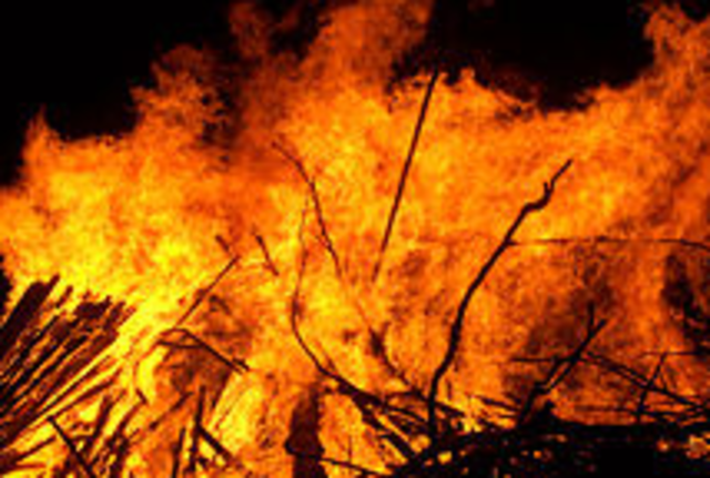 The Fire Started on the Garrison