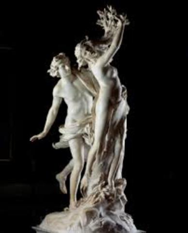 Gian Lorenzo Bernini finishes Apollo and Daphne