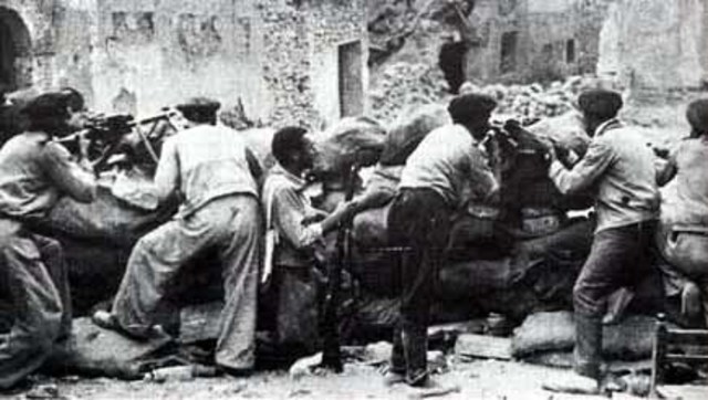 Inicio de la batalla de Belchite