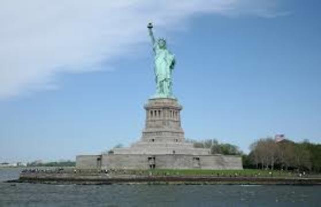 Statue of Liberty dedicated