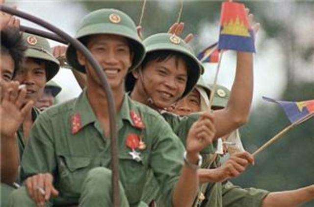 Troops Leave Cambodia