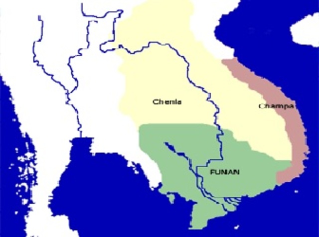 Chenla replaces Funan