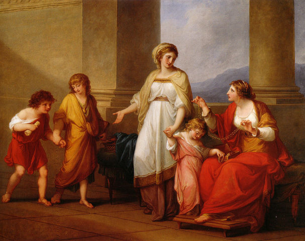"Cornelia Presenting Her Children as Her Treasures" by Angelica Kaufmann