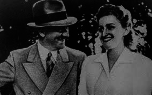 Hitler met his wife Eva Braun