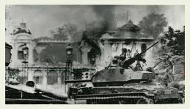 Presidential Palace in Saigon Bombed
