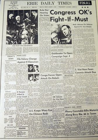 Gulf Of Tonkin Resolution