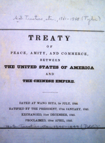 Treaty of Wanghia with China
