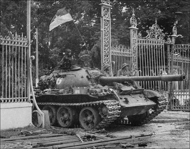 NVA rolls into Saigon
