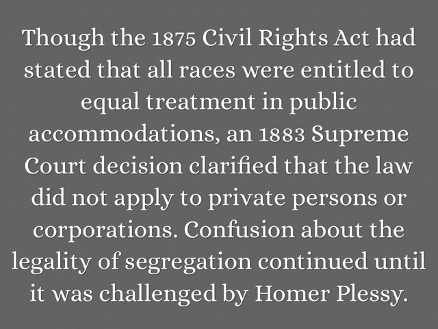 Civil Rights Act of 1875