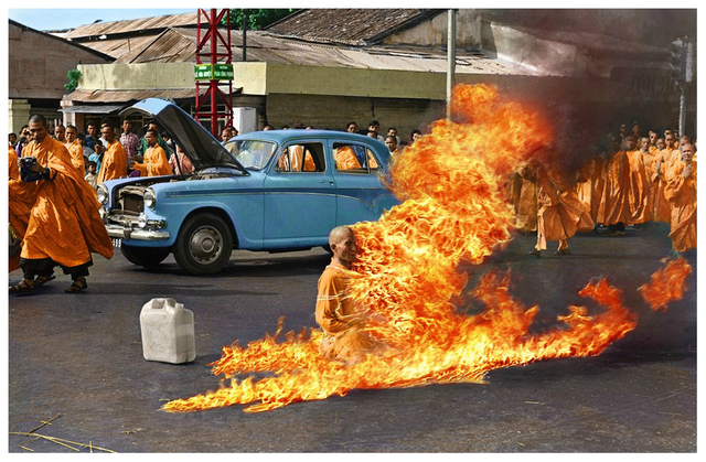 Buddhist Monks Self-Immolate