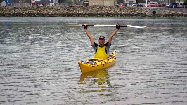 A kayaker could find pi