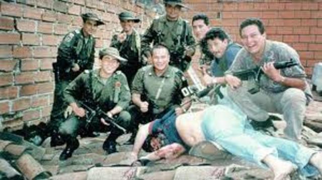 Muerte del lider del cartel de Medellin Pablo Escobar Gaviria