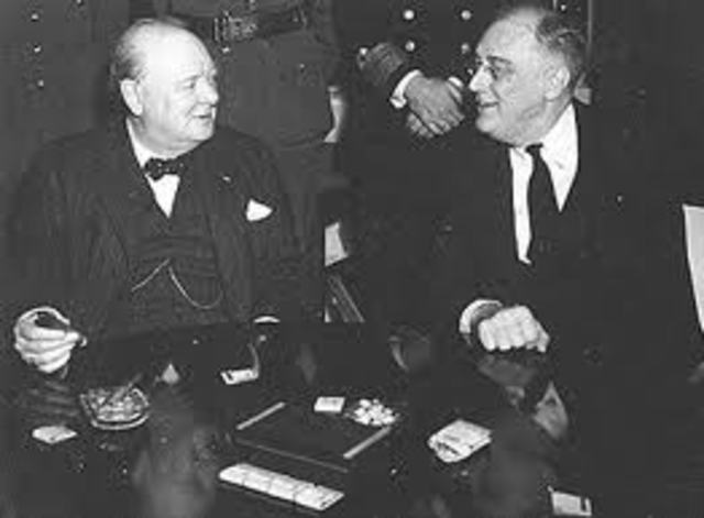 Reunión de Churchill y Roosevelt