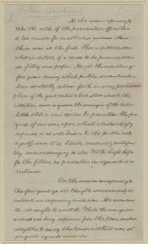 Lincolns first inauguration