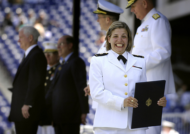 Naval Academy begins admitting women