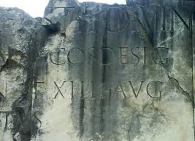 114 a.C.Alfabeto Romano