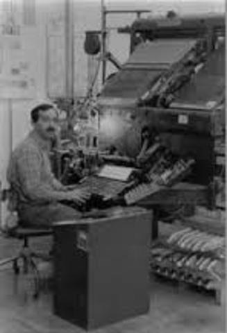 1a Maquina de Fotocomposición1946