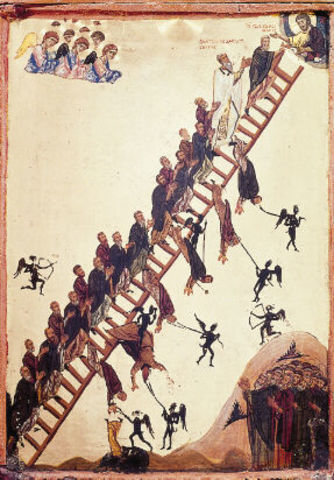 Heavenly Ladder of St John Klimakos  late 1100A.D.