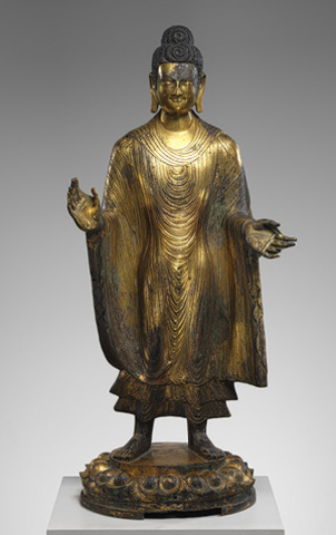 Buddha Maitreya  Bronze statue 486 A.D.