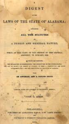 Alabama Slave Codes