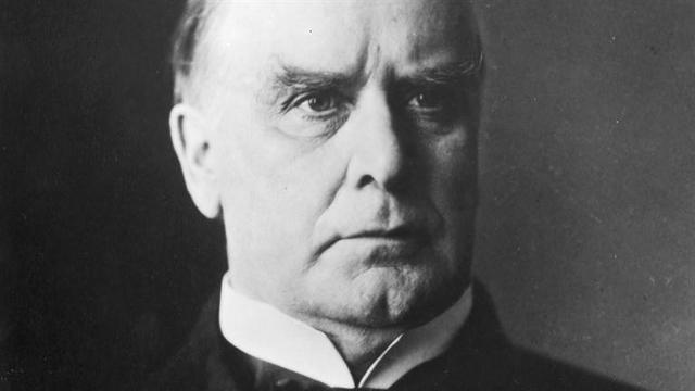 William McKinley becomes president