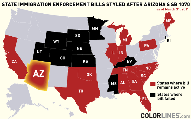 Arizona's SB 1070 passed