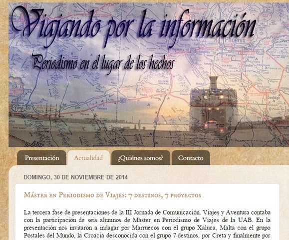 Continuación de publicaciones de las notícias y cambios en el diseño del blog