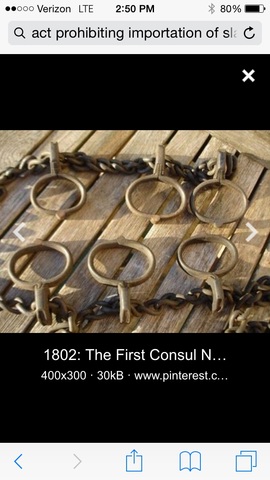 Act Prohibitng Importation of Slaves