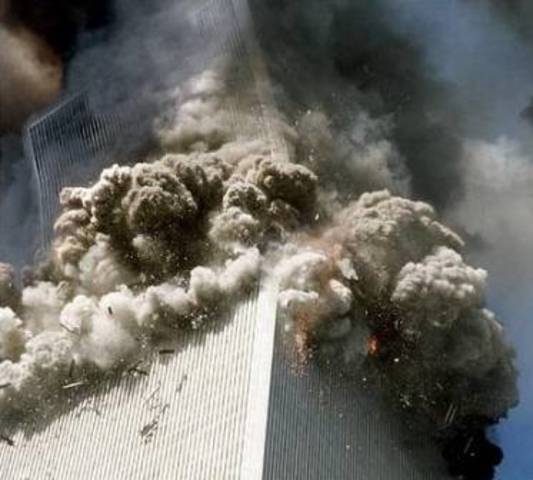 South tower collapses