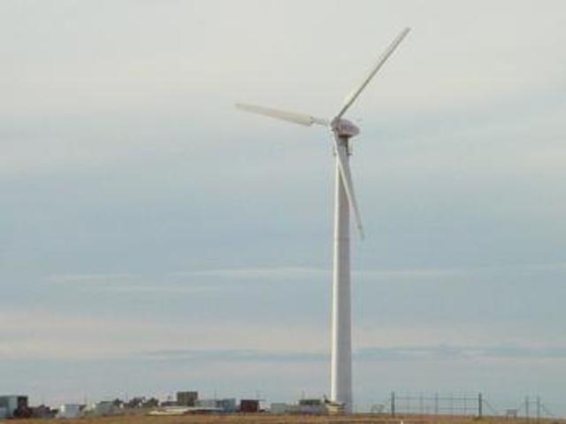 Wind Turbine Built in Coober Peedy