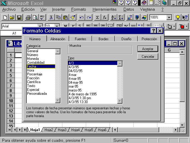 Excel 8.0 o 97