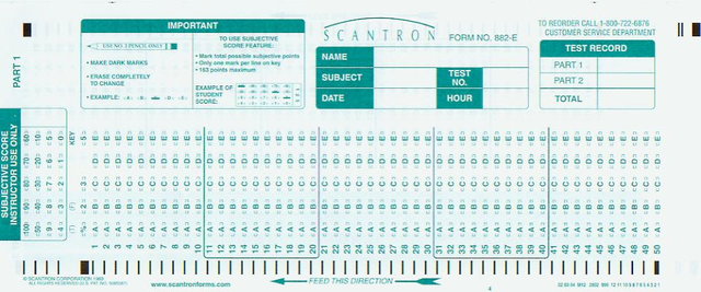 Scantrons