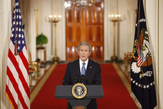 President George W. Bush gives his farewell address to the Nation