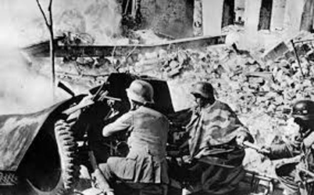 British troops defeat the Germans and Italians