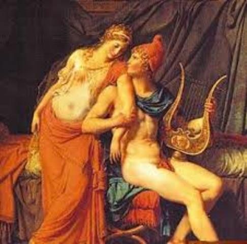 Paris goes to visit King Menelaus of Sparta