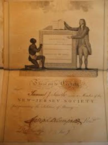 becomes President of the Society for Promoting the Abolition of Slavery