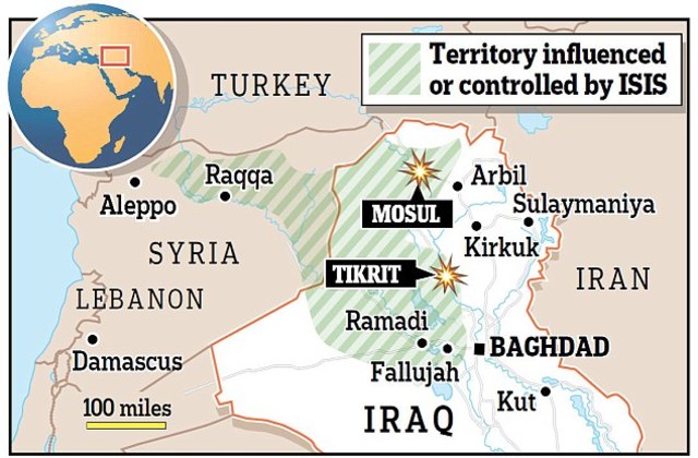 ISIS Seizes Control of territory in Eastern Syria and Western Iraq