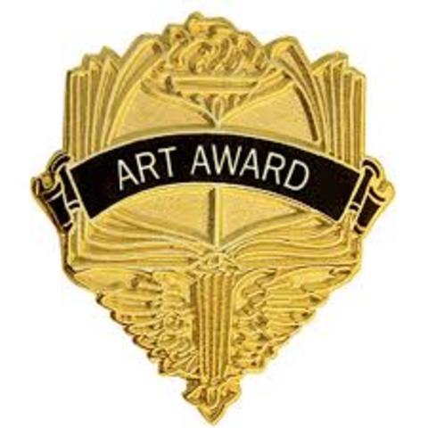 get art award at grad