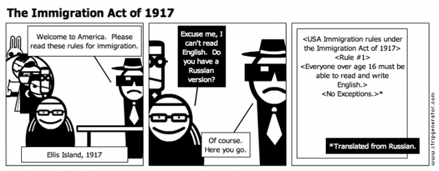 Immigration Act of 1917