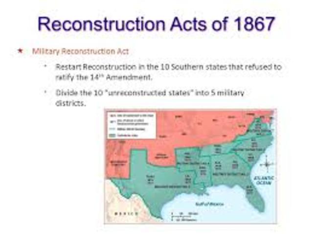 reconstruction act of 1867