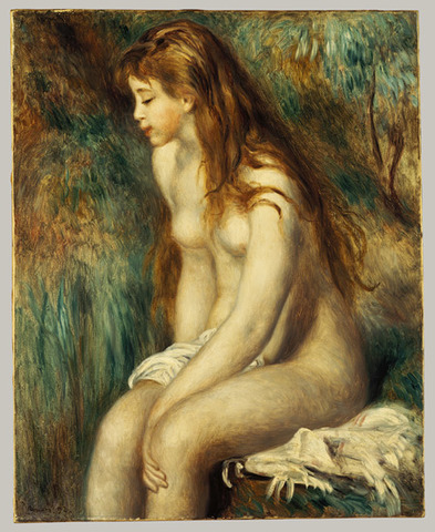 Young Girl Bathing