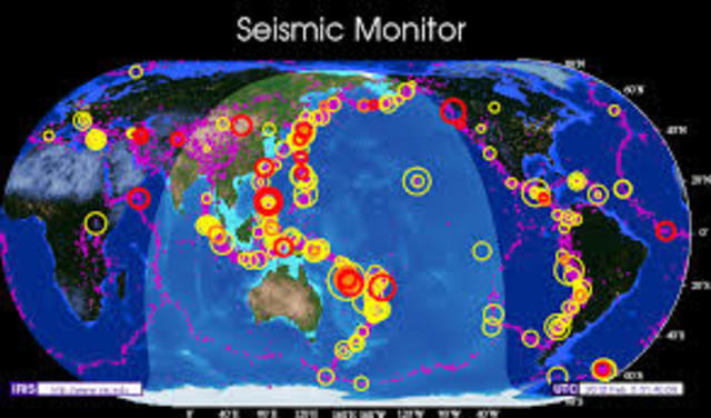 Bryan Isacks,Jack Oliver y Lynn Skyes estudian la actividad sísmica