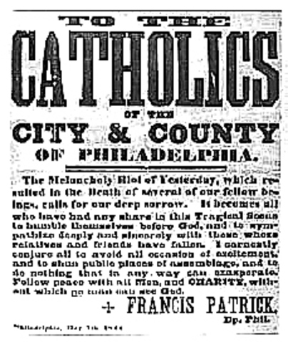 Burning of Catholic buildings