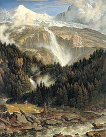 The Schmadribach waterfall