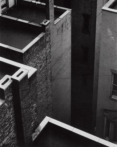 Print: The Court, New York, Paul Strand