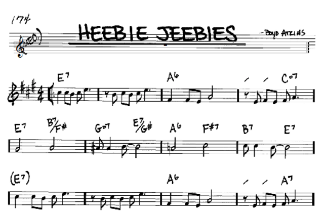 Music: Heebie Jeebies, Louis Armstrong