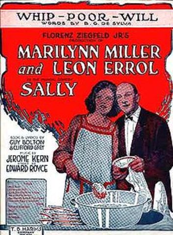 Broadway Musical: "Sally," Florenz Ziegfeld